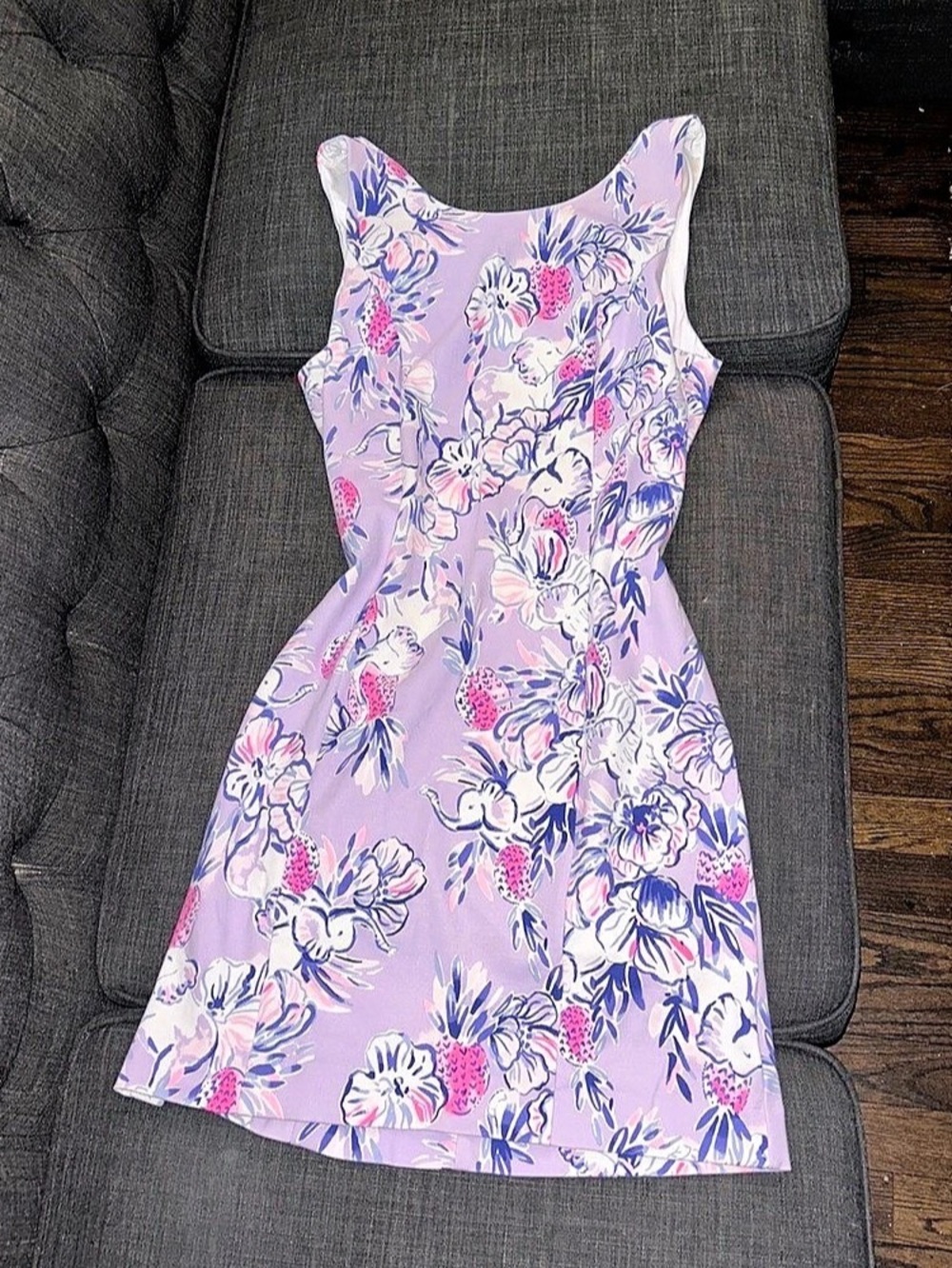 Lilly Pulitzer Ophelia Swing Dress Floral Mini Purple & Pink